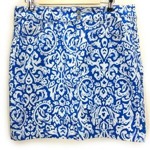 🔖Clearance Sale🔖 Old Navy Blue & White Patterned Skirt | Size 14